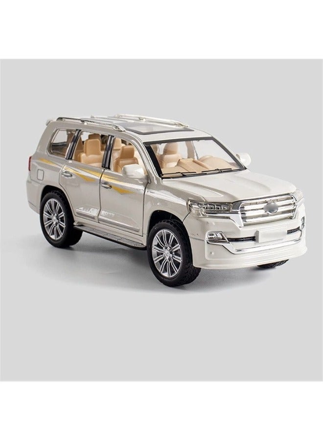 TOY GARDEN 1:24 Scale Simulation of Toyota Land Cruiser SUV Model Car – Diecast Alloy Pull-Back Toy Vehicle with Lights & Sound –Toy for Kids & Adults - Image 1